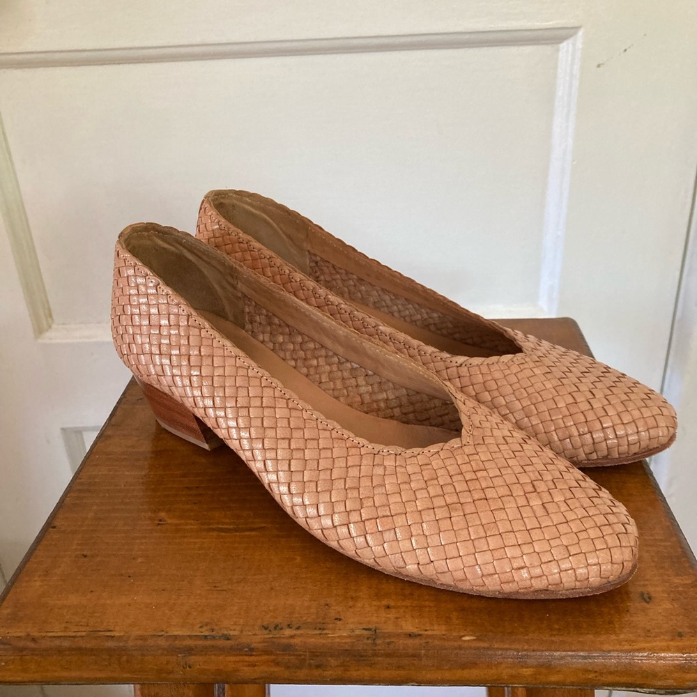 St Agni Woven Tan Women's Shoes, Sz 41
